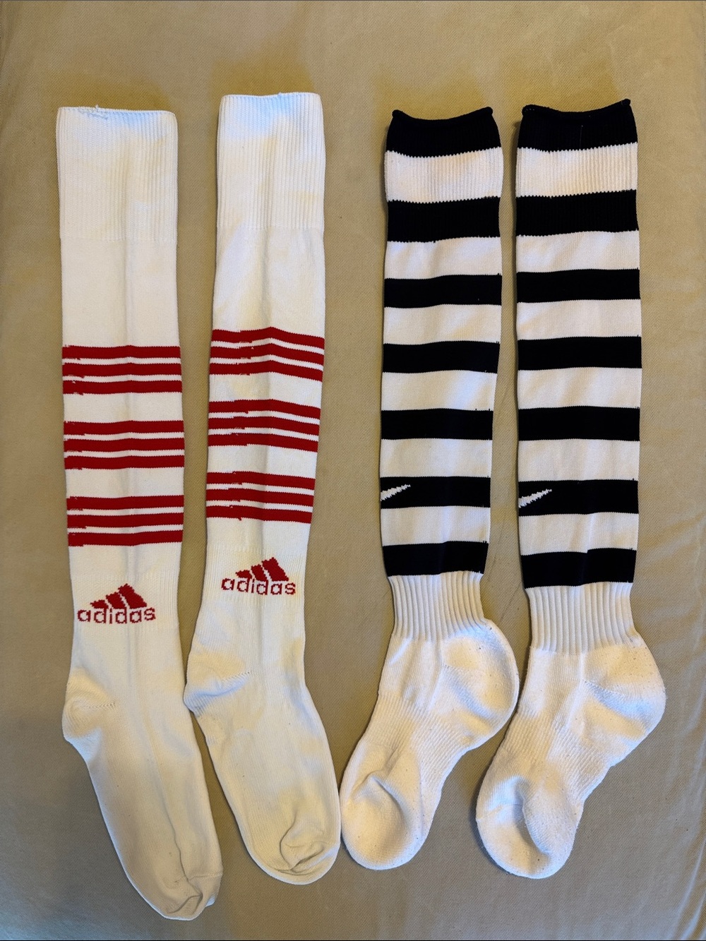 adidas/Nike Two Pair of Soccer Socks